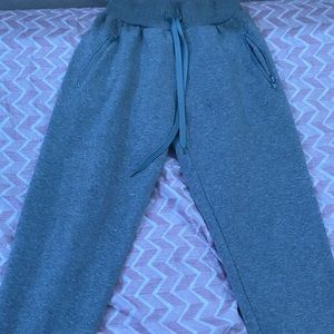 Gray sweatpants
